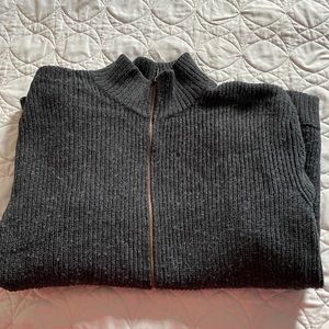 North Face Cable Knit Zip-up Sweater